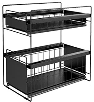 AMZWDMZ Organizador Fregadero Almacenaje de Cocina bajo Fregadero Multiuso Estante ​Fregadero de Cocina Diseño de Empujar y Tirar para Cocina y Mueble ​de Baño