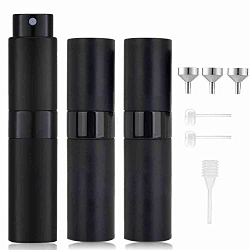 DMQ 3PCS Perfume Atomiser Spray Bottle for Travel, 8ML Refillable Perfume Atomiser Empty Refillable Cologne Dispenser Travel Aftershave Dispenser, Portable Sprayer for Men Women