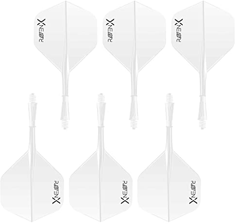 DARTS Sport Edition RavenX Dart Flights - Dart Flights mit Schaft und Flight in einem - 6 Stück