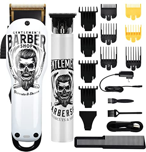 BESTBOMG Haarschneidemaschine Profi Haarschneider Herren Haartrimmer Bartschneider Barttrimmer Präzisionstrimmer Langhaarschneider Männer 2000mAh/1200mAh (Y4)