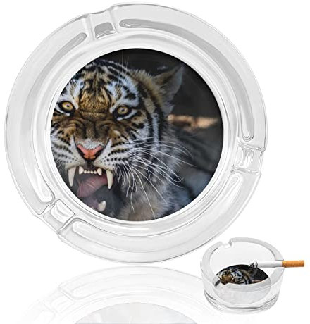Aschenbecher Für Zigaretten Röhrender Tiger Kristallglas Aschenbecher Rauchen Aschenbecherhalter Für Home Hotel Office Table Top