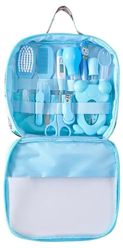 Yawdil Kit per la Cura e la Salute del Bambino da 13 pz/Set, Set di Assistenza Sanitaria per la Scuola Materna per Neonati con Pettine per Capelli