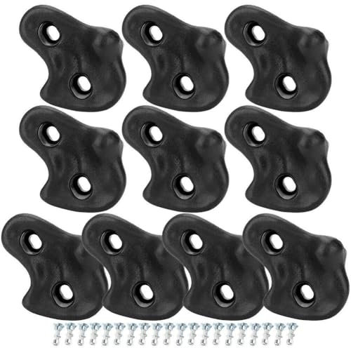 Baokuan Kletternde Hand-fuß-Halte-Griff-Sets, 10 Stück, Klettergriffe, Steine, Kunststoff, Große Kletterfelsen, Outdoor-Spielplatz-Set Für Kinder