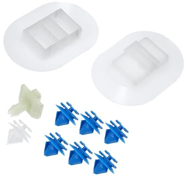 Motoforti Car Side Skirt Fixing Clip Set Fit for Citroen DS3-10 Pcs White Long-lasting