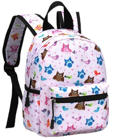 Morbuy Kinder Schule Rucksack Mädchen Jungen, Karikatur Druck Handtaschen-Rucksack für Arbeit Business Reisen, Wasserdicht Schulrucksack Lehrertasche für Herren Damen (Eule)