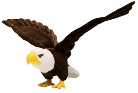 Sarah Duke Kuscheltier Adler Weiches Plüschkissen Tier Stofftier Plüschtier für Kinder, Realistischer Plüsch Adler Spielzeug, Geschenke (90cm)
