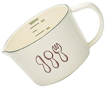 PHENOFICE Enamel Measuring Mug The Measuring Cup Graduated Beverage Cup Water for Boys and Girls