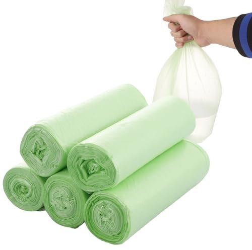 ASelected 100 sacchetti per rifiuti alimentari, 10 l, compostabili, per cucina, ufficio, soggiorno (45 x 50 cm)