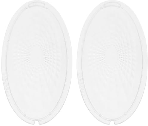 Angoily Range Hood Light Cover Pair Transparent Lampshade Replacement for Kitchen Cooker Hood Clear Lens Accessory for Even Illumination Easy-Fit Diffuser for Range Light