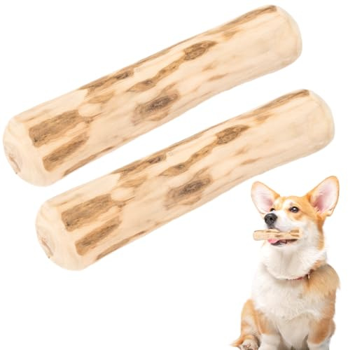 MOLZINY Jouets à mâcher en bois de café Lot de 2 pour chiens
