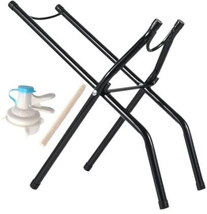 Soporte para jarra de agua, dispensador de agua, ahorro de espacio para el hogar y la oficina, organizador plegable con boquilla y ayuda de apertura