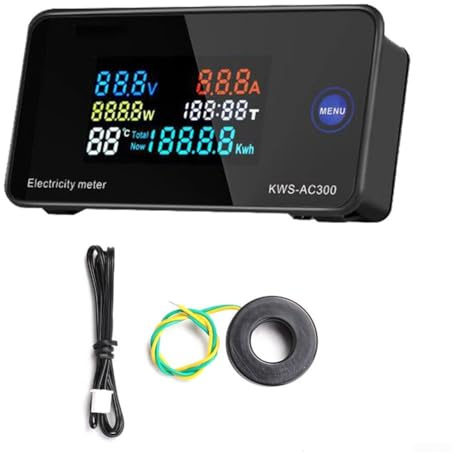 Compteur intelligent AC300 pour une mesure complète de la puissance avec écran LCD et fonctions de réinitialisation