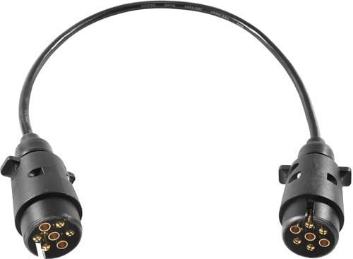 ETUKER Enchufe para Remolque con 7Pines Cable de Extensión Alargador Cable Remolque 7polos 12v 50cm