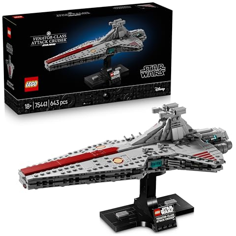 LEGO Star Wars 75441 Angriffskreuzer der Venator-Klasse - Modellbau-Set des republikanischen Kriegsschiffs für Erwachsene - Deko für Wohnzimmer & Regal - Geschenk für Fans von Die Rache der Sith