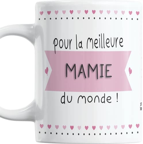 Paroles d'amour Mug Cadeau Mamie Original – Pour la Meilleure Mamie du Monde – Tasse Touchante pour Fête des Grands Meres Anniversaire Noël – Idée Plaisir d’Offrir Émotion