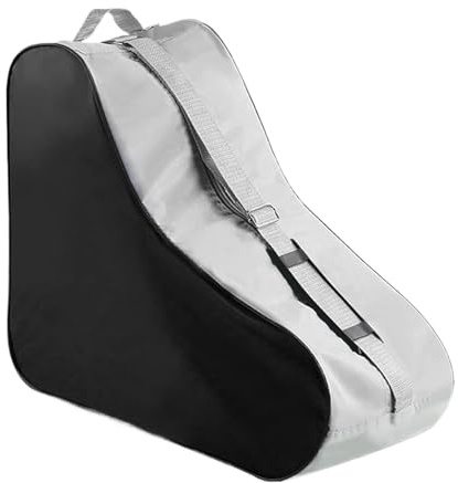 Genérico Tasche für Eiskunstlauf, Rucksack für Schlittschuhe aus Oxford-Gewebe, verstellbarer Schultergurt, Aufbewahrungs-Organizer, Design mit Seitentasche, Tragetasche mit