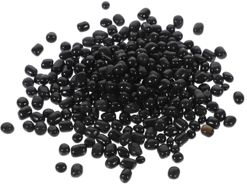 SHINEOFI Gravier Noir pour Aquarium Galets de Verre pour Vase Pierres et Copeaux Décoratifs