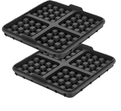 NbgrvB Lot de 2 plaques gaufrées en silicone pour friteuse Cosori 6,2 L, pour NA229 NA230 AF181 AF141, plat de cuisson anti-adhésif à 4 carrés