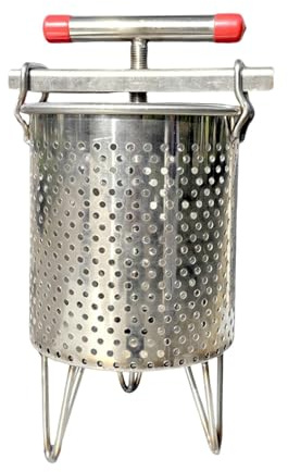 Ioensy Extracteur de Miel, Pressoir à Vin de Fruits, Passoire, Presse Manuelle Artisanale, pour La Fabrication de Jus et de Vin, Style B
