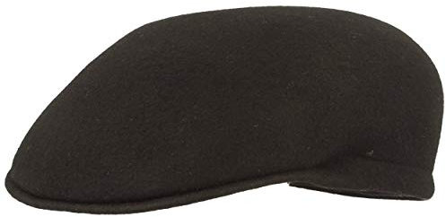 Breiter Herren Schiebermütze mit Ohrenklappen Flatcap Schirmmütze – aus 100% Wolle – Wasserabweisend & Knatschbar - Hautfreundlich & Bequem