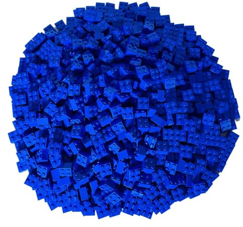 LEGO Classic Pack of 100 2x2 Stones (3003) with Stone Separator (Blue)