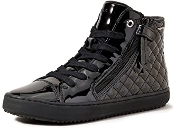Geox Fille J Kalispera Girl D Sneakers, Black, 38 EU