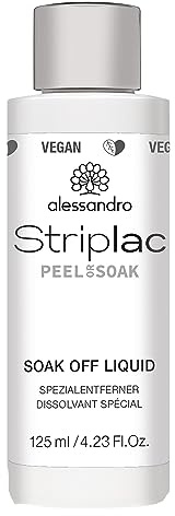 alessandro Striplac Peel or Soak Soak-Off Liquid – Spezialentferner zur Ablösung von Peel or Soak Striplac – Mit Mangoduft – 1 x 125ml