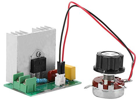 Samfox Electronic Ac Motor Speed ​​controller Regulador de Voltaje de Alta Potencia, Regulador de Velocidad Regulador Dimmer 0-220v 4000w 40a