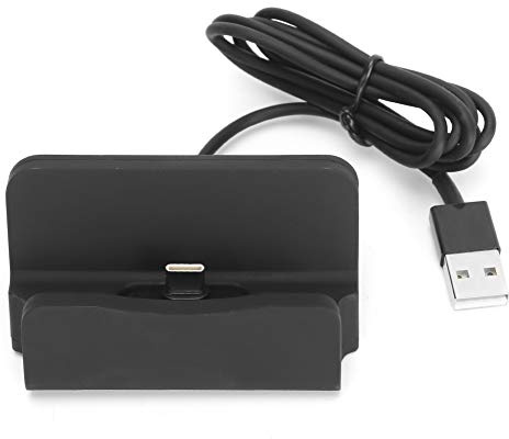 Estación de Soporte de Base para teléfono Celular ASHATA, Micro USB Desktop Dock Cradle Holder Tipo-C Cargador de Soporte de Carga para teléfono móvil, para / P9/P20pro/Mate10(Negro)