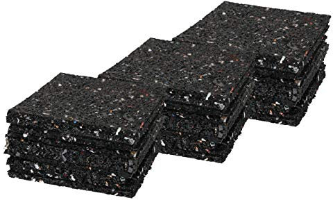 Terrassenpads/Gummistreifen 100 x 100 x 5mm, 100 Stück, Marke Szagato (Gummipads als Unterlage für Terassenbau, Made in Germany) Menge auswählbar!