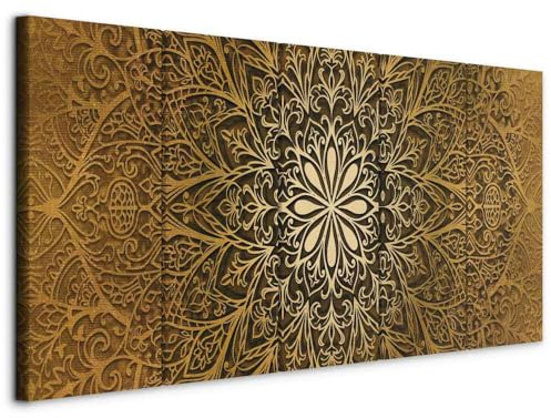 murando - Akustikbild Akustikbild Mandala, Schallschutz, Wohnzimmer, Büro | Verbessert Raumakustik, reduziert Hall, ideal fürs Büro oder Wohnzimmer, hochwertige Verarbeitung, schnelle Montage, stilvoll