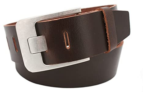 Vascavi Ledergürtel, 4,5 cm breit, Echtes Leder, Unisex Gürtel für Damen und Herren, MADE IN GERMANY, AM61-VL