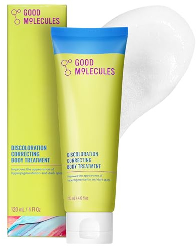 Good Molecules Soin Corporel Correction de Décoloration - Crème au Sel Ester d'Acide Tranexamique, LHA et Niacinamide - Soin anti-âge pour le corps