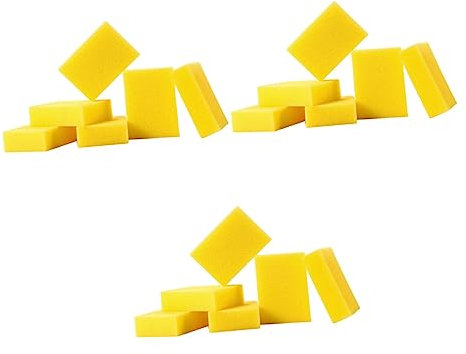 minkissy 30pièces Brosse Éponge Coiffure Colorée Pour Soins Capillaires Design Pratique Et Légère Couleurs Aléatoires Jaune Et Rosy