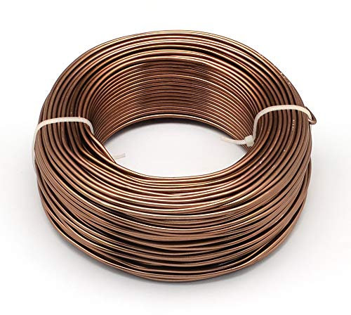 Basteldraht Biegbarer Aluminiumdraht for die Schmuckherstellung DIY Halskette Armband Handarbeit Perlendraht 0,6 mm 0,8 mm 1 mm 1,5 mm 2 mm 2,5 mm 3 mm ( Color : Sienna , Size : 1.5mm About 100m )
