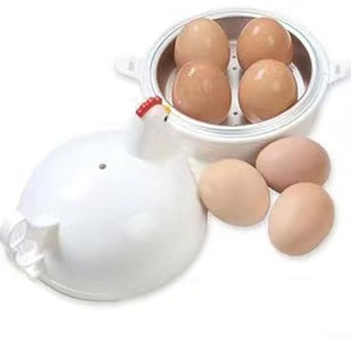 Microwave Egg Steamer Egg Cooker Boiler,Microwave Oven Cooker Egg Detaches The Shell Steamer Kitchen White
