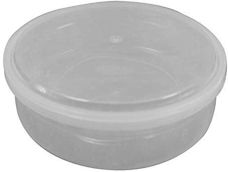 M1SS 2500ML 85oz Clear Round Plastic Container Food Storage Box with Airtight Lids Perfect for Food Prep Meal, Fruit Salad & Bento Cake Boxes, BPA Free Microwave, Freezer Safe (Set of 5)