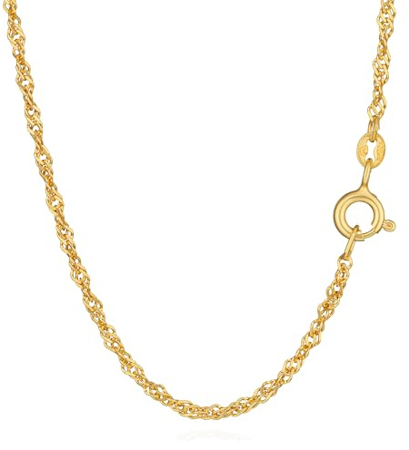NKlaus Doppelter Glanz: 925 Silber Gelbgold vergoldete Doppel-Panzerketten, 42cm, 45cm, 50cm, 1,8mm Breite – Stilvolle Eleganz in jeder Länge