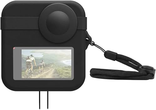 Silikonschutz Kameraschutz Kratzfest Wasserdicht mit Objektivschutz und Trageband für GoPro Max