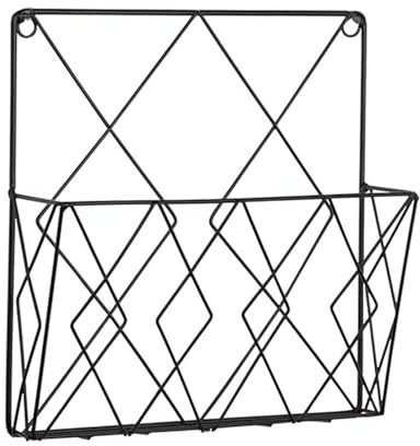 Wandregal, Bücherregal, Wandmontierte Zeitschriftensammler, Zeitschriftensammler Wand Metall, Zeitungshalter, Zeitungshalter Wandkorb Eisenrega Zeitschriftenhalter Wan Für Büro Wohnzimmer (Schwarz)