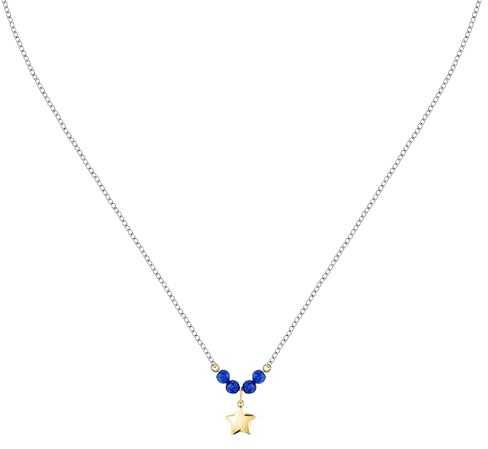 Morellato Collana Donna in Acciaio con Stella, Perle, Collezione TALISMANI, Regalo Maestra - SAIX22