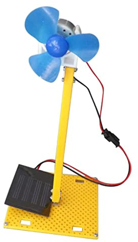 Wswqop Mini Generador Eólico Generador de Viento Modelo de Turbina Motor de Viento Miniatura Juguete Ensamblable Educativo DIY Adecuado para Niños Hogares La, Multicolor, GRAMO