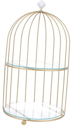 TOGEVAL 4pezzi Stand Decorativo Per Torte e Cupcake Con Design Elegante Supporto Per Dolci Da Matrimonio e Organizzatore Per Cosmetici Vassoio Due Per Feste e Celebrazioni
