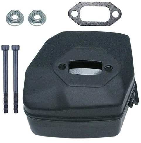 LALAL Kit de pernos de escape silenciador for Husqvarna 266 266SE 266XP 61 piezas de motosierra de tipo antiguo 503590301 reemplazo del conjunto de escape del silenciador