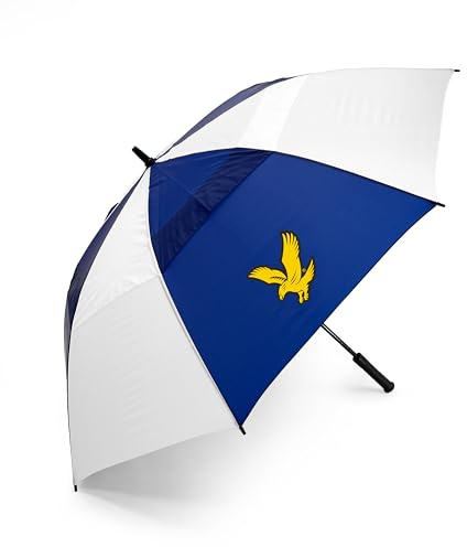Lyle & Scott 62-Inch Golf Umbrella - Dual Canopy Design, Windproof Umbrella with Lightweight Fibreglass Shaft, Double Canopy Golf Umbrella, Protective Cover - Essential Golf Accessories