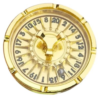 perfeclan Roulette-Würfel, mechanische Würfel, Unterhaltung, einzigartiges Tischspiel-Würfel-Set, Rollenspiel-Gaming-Würfel für Erwachsene, Nachtspiel, Gold