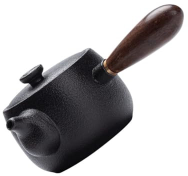 DUANGYMM Théière en céramique, Service à thé Chinois, Service à thé en céramique, théière à Surface Lisse, théière de Cuisine for cuisinière, décoration Chinoise, Petite théière, 1 pièce