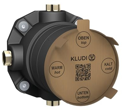KLUDI -Slim.BOXX Flush-Mounted Body Set, Basic Body for Kludi Shower, Bath and Thermostat Ready Sets (Flush-Mounted Installation) from 2023, Flush-Mounted Body Certified