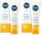 NIVEA SUN Gesichtscreme Sensitive Sonnencreme für empfindliche Haut SPF50, 50 ml (Packung mit 2)