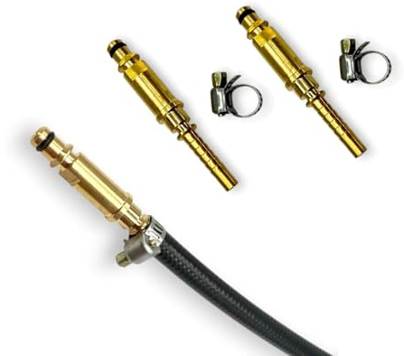 2er Set Hochdruck-Schlauch Reparatur-Set Quick-Connect für Kärcher K2–K7 | Reparatur von undichten oder beschädigten Hochdruckschläuchen